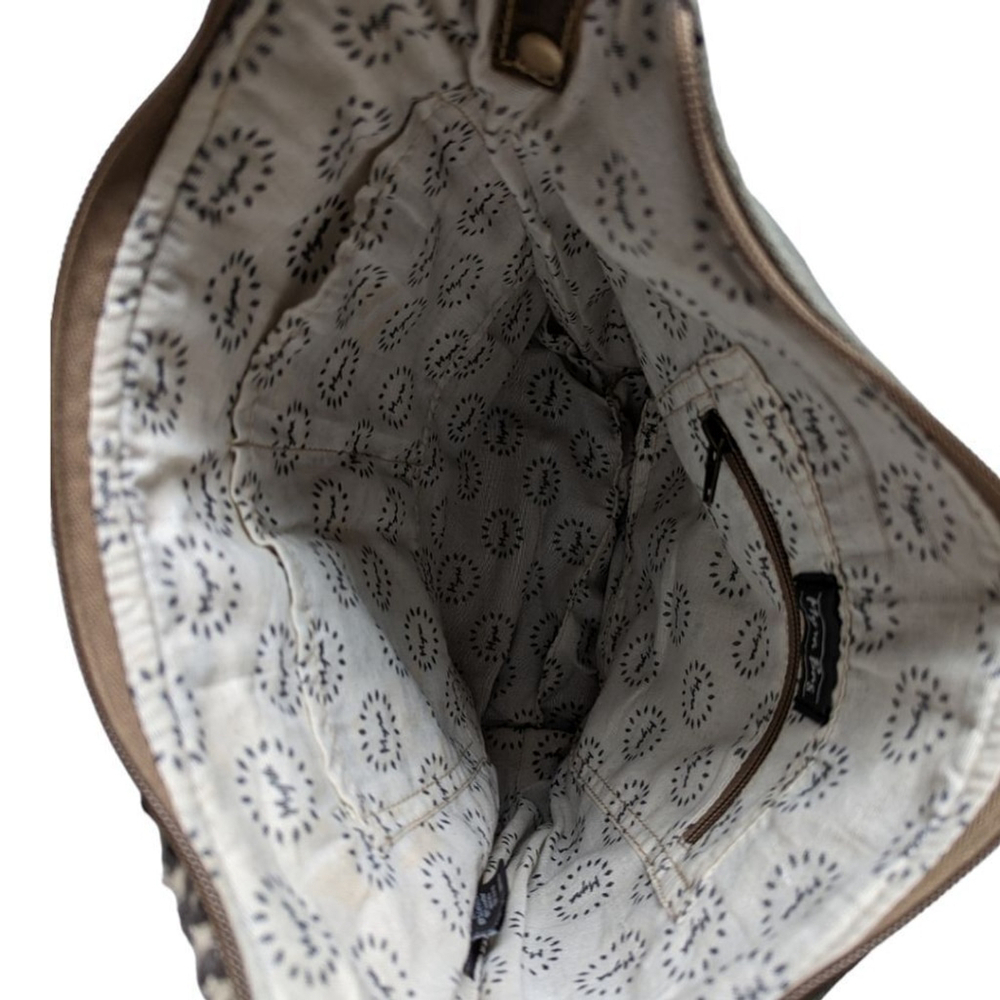 MYRA Blue Chip Recycled Military Tent Shoulder Bag - Picture 5 of 15